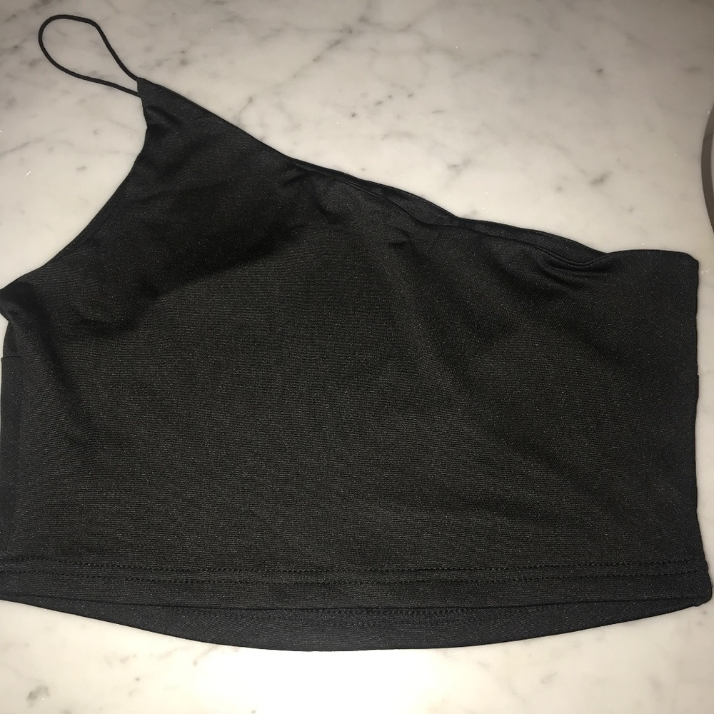 One Shoulder Crop Top